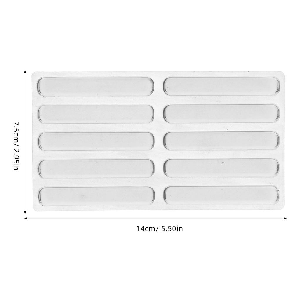 Cabinet Door Bumper Strip Clear Silicone Anti-Slip Self Adhesive Protection for Furniture Desk Wall Edges Cabinet Bumpers Clear