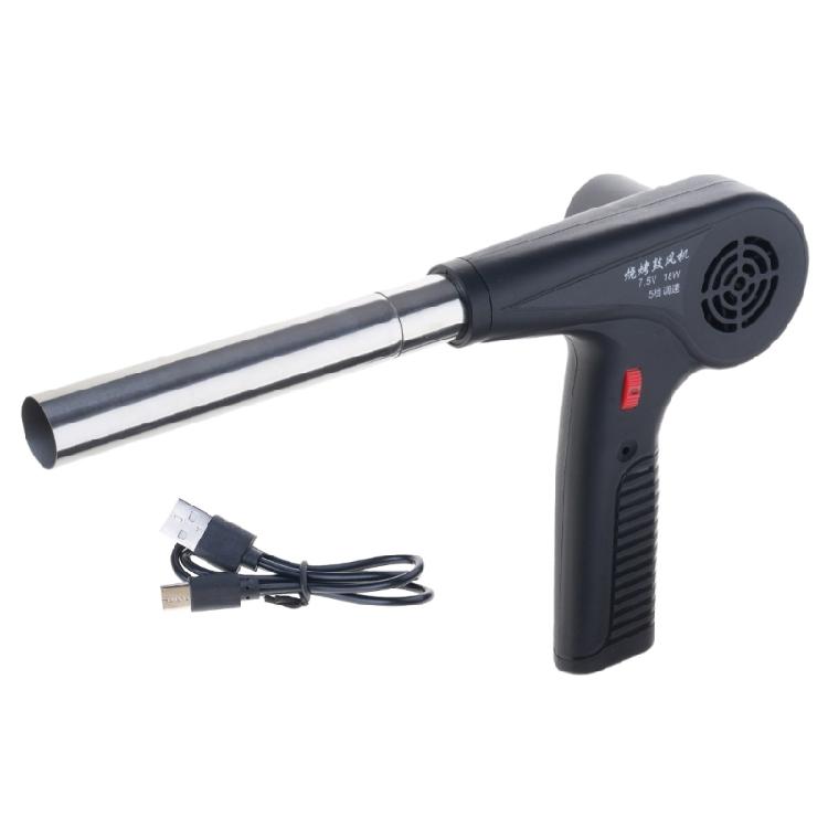 

Outdoor Cooking BBQ Fan Charcoal Blower Portable Barbeque Air Blower 5 Speed for Barbecue Picnic Camping