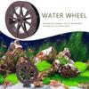 Fountain Wheel Water Fish Tank Accessories Artificial Rockery Rotation Wheels Scene Layout Plastic