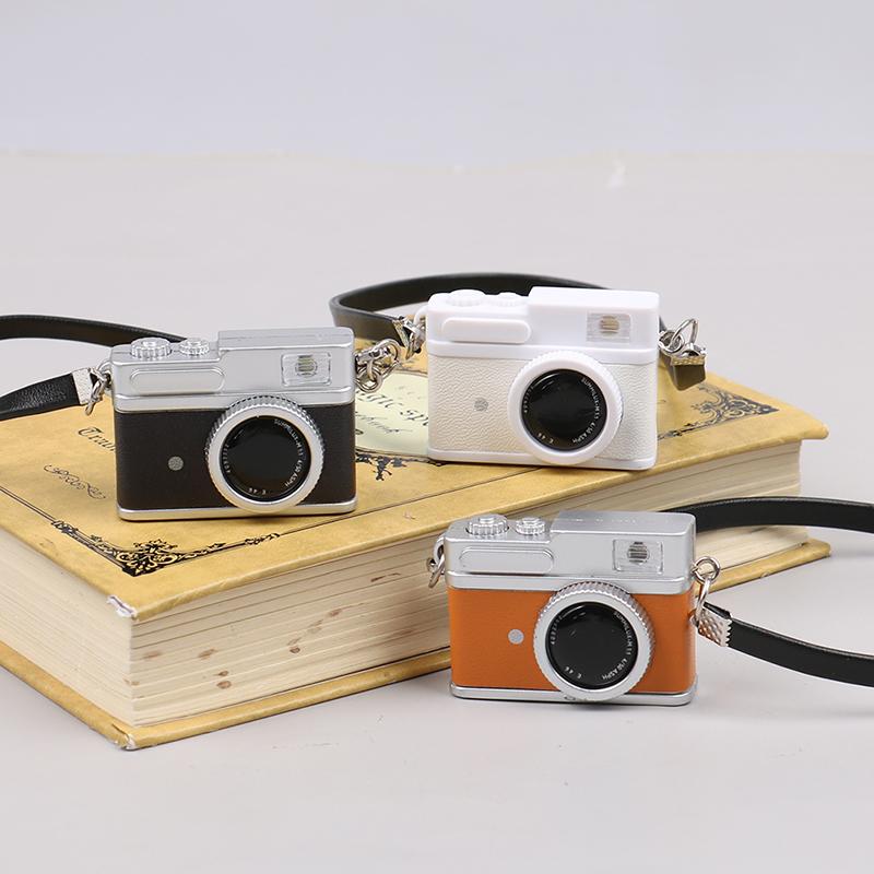 Dollhouse Mini Simulation Retro Flash Classics Camera Model With Sound Decorate