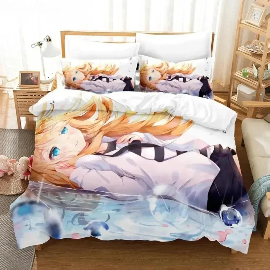 Anime Angels Of Death Bedding Set For Bedroom Soft Modern Bedspreads Comefortable Kids Duvet Cover Quilt Cover And Pillowcase