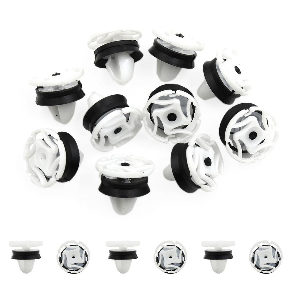 uxcell Halteclip, Kunststoff, 0,4 Zoll (11 mm) Bohrdurchmesser, Auto, Tür, Kotflügel, Niete,