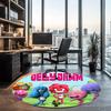 Jelly Jamm Printed Round Rug Carpet Chair Rug Area Rug Entryway Doormats,for Office Chair Living Room Bedroom Kitchen Room.