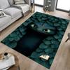 Dragon Leaves Carpet For Playroom Bedroom Living Room Sofa Home Decorkids Game Area Rug Nonslip Floor Mat