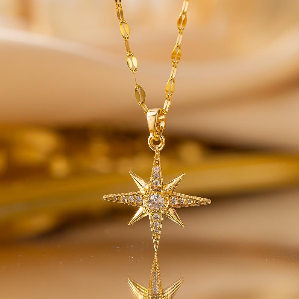 Elegant Luxury Full Zircon Copper Micro Inlaid Necklace Women Simple Exquisite Collarbone Chain Necklace