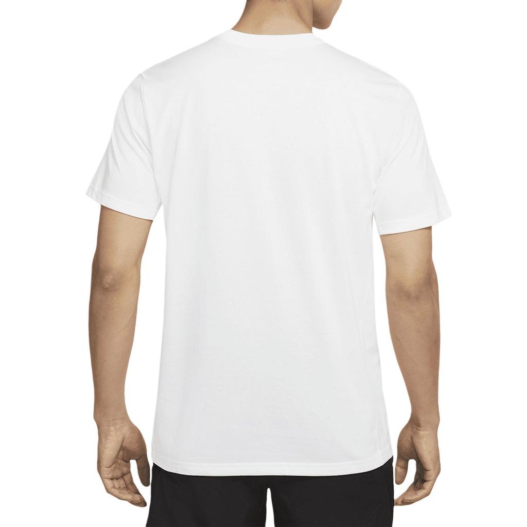 Nike T Shirts Men's White Crew Neck Moderate Straight Fit DD6903-100