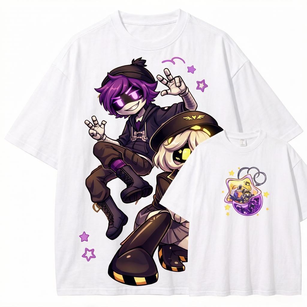 MURDER DRONES T Shirt New Model Anime Lover Tshirt Oversized Year Round Clothing Unisex Y2k Short Sleeves High Quality