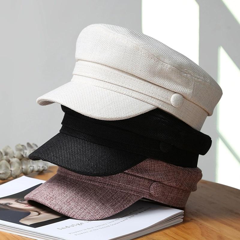 Newsboy Brand Latest Fresh School Old Vintage Octagonal Casual Fashionable Trendy Hat Navy Cap Female Summer Spring Women'S For Berets Hats Kepi