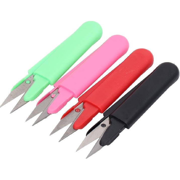 Sewing Snips, Wear Resistant Lightweight Thread Snips Round 4PCS with Lid for Sewing for Household