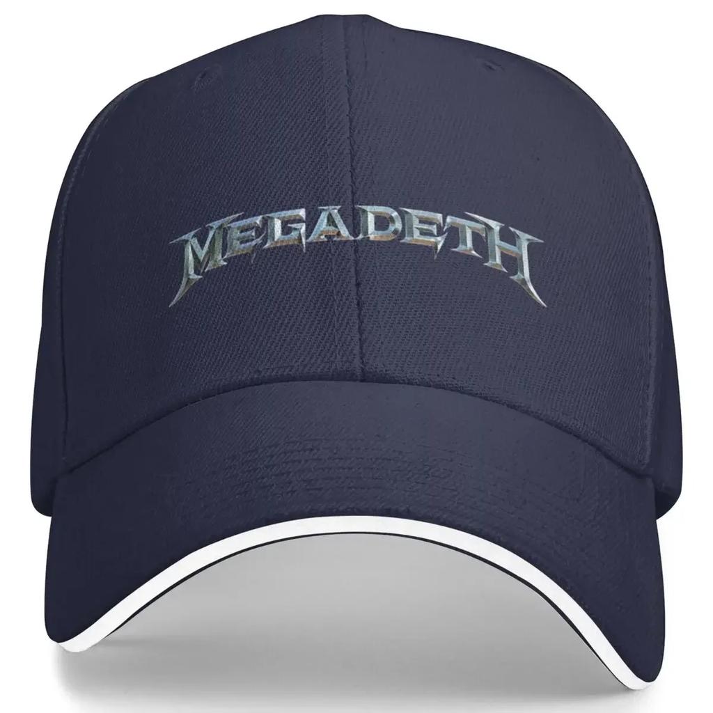Megadeths Band Merch Baseball Caps Unisex Women Daily Headwear Dad Hat Vintage Snapback Cap Adjustable