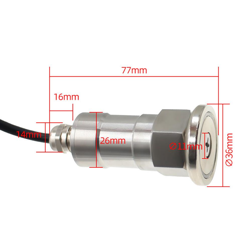 0-50mm/s Temperature Vibration Sensor Three-Axis Integrated RS485 Stainless Steel Vibration Transmitter for Water Pumps and Fans