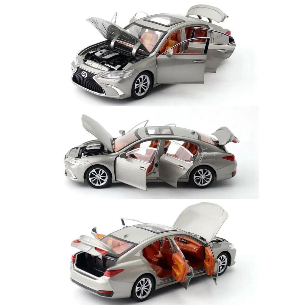 1/24 Lexus ES300h Auto Spielzeug für Kinder Diecast Miniaturmodell Rückzugsantrieb Sound & Licht Türen zum Öffnen Sammlung Geschenk für Jungen