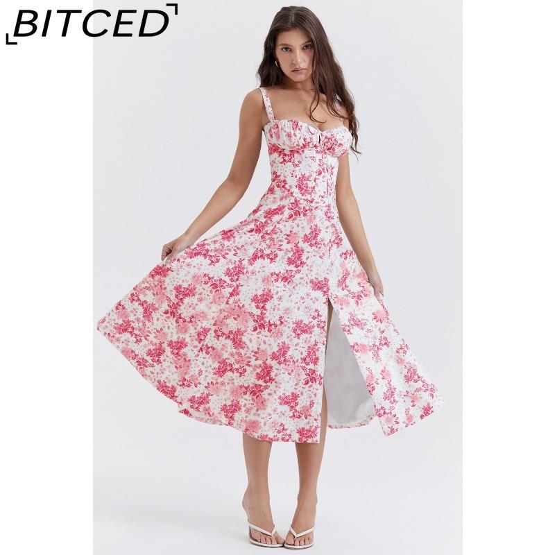 BITCED Summer-inspired Chic and Sophisticated Strapless Dress for Women
