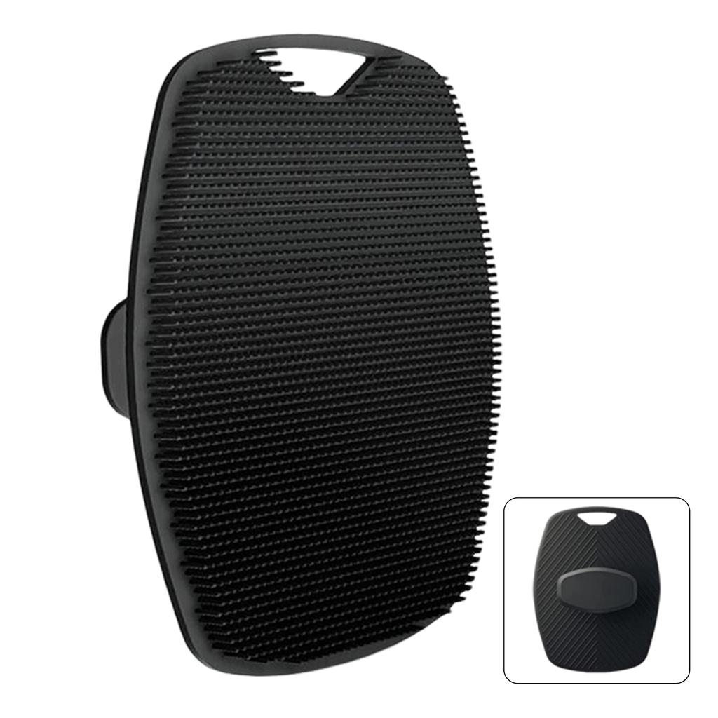 Exfoliating Silicone Brush Cleanser No Slip Handle Body Scrubber Clean Tools Bath Black Brush Massage Skin Bathroom Accessories