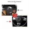 Chrome Car Steering Wheel Sticker Cover Sequin Trim For Golf 6 MK6 MK5 Steering Wheel Sequin Patch For Volkswagen For Polo