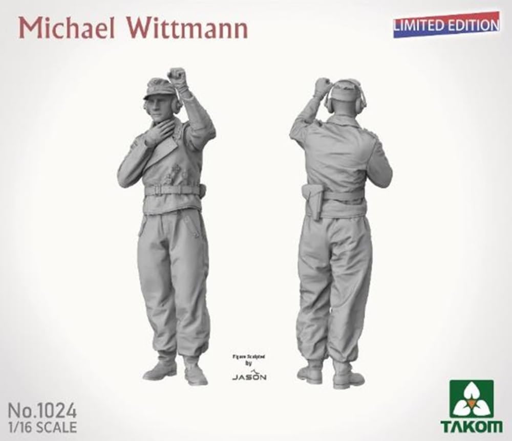 TAKOM 1/16 Scale Michael Wittmann "Panzer Vor!" (Limited Edition) Plastic Model Kit TKO1024 (Person)