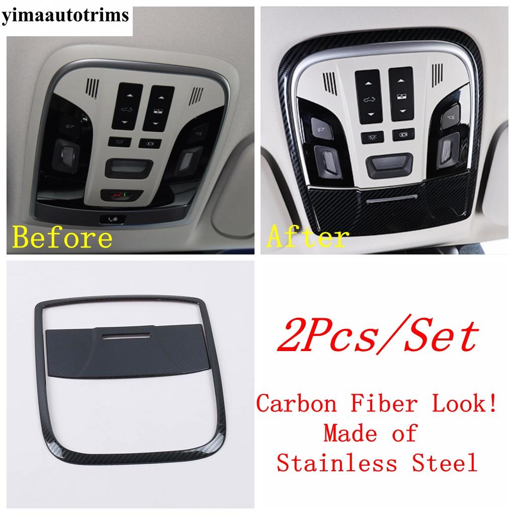 Head Light / Glove Box Sequin / Dashboard Air AC Outlet Vent Cover Trim Stainless Steel Accessories For Haval F7 F7X 2018 -