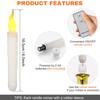 Pack of 12/24pcs LED Floating Taper Candles with Remote Flameless Flickering Hanging Candle Light for Home Christmas Party Decor