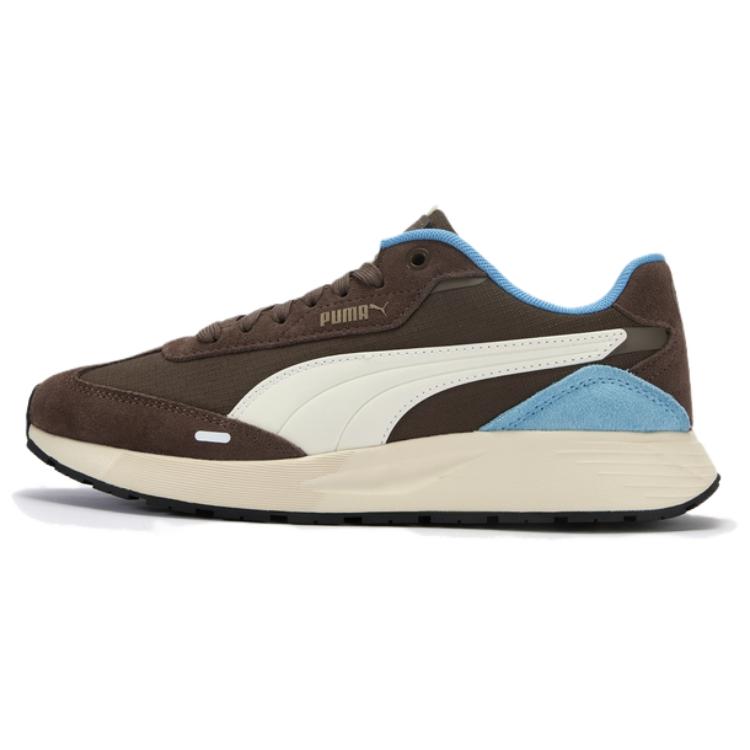 Puma Runtamed Wind Mix Pohodlné Všestranné Odolné Nízké Lifestylové Ležérní Boty Unisex tenisky Hnědé 406019-07