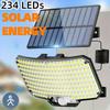 234 LED Solar Outdoor Lighting with Motion Sensor in 3 Modes 196.85 Inch Cable Suitable for Porch Courtyard Street Lighting