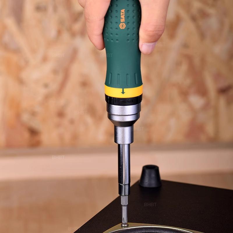 19 In 1 Precision Ratchet Screwdriver – Interchangeable Bit Set, Two-Way Ratchet Multi-Function Repair Hand Tool