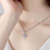 Heavenly Feather Pendant Necklace - Korean Style Crystal Jewelry, Love of the City Collection