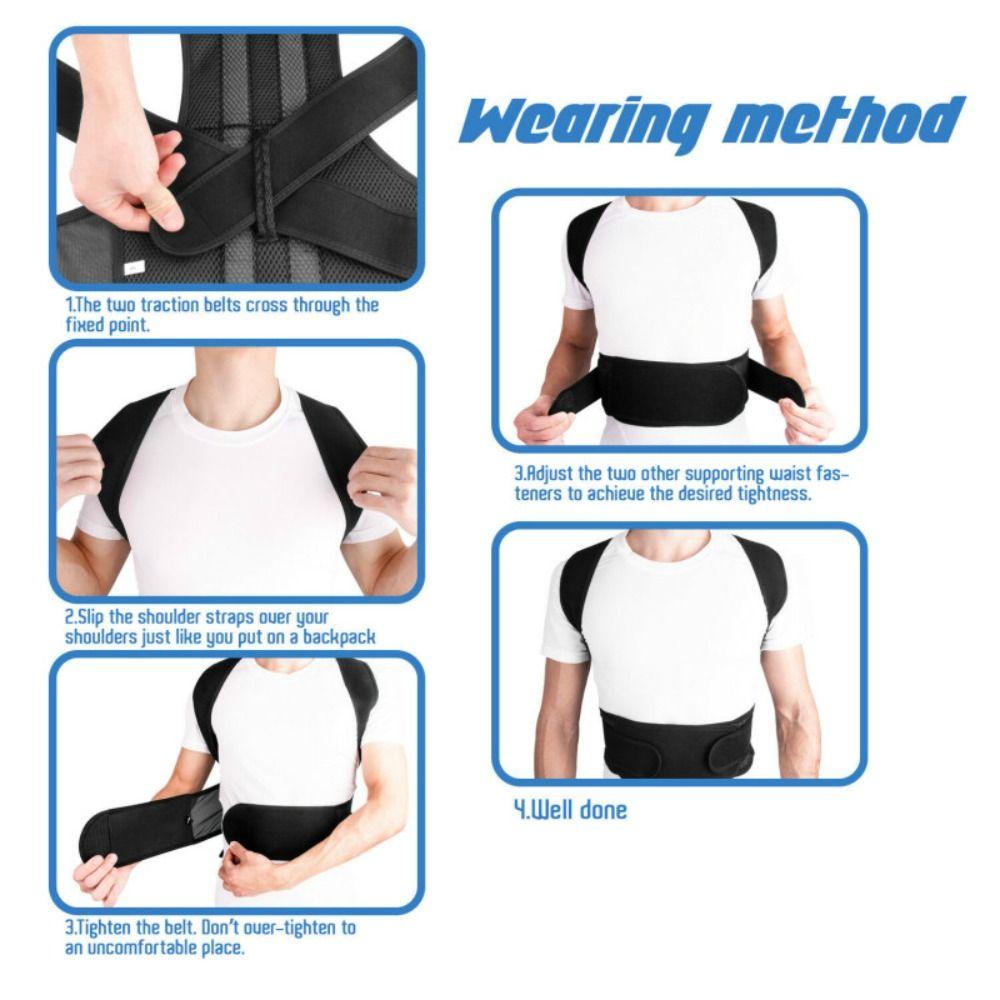 Comfortable Posture Corrector Cotton Material Clavicle Brace Shoulder Posture Brace  Lordosis