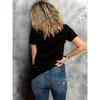 T-shirt Verde con Stampa Consapevolezza Salute Mentale Taglie Forti Top Casual a Maniche Corte Girocollo