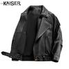 Kaiser Men's Genuine Sheepskin Leather Moto Jacket