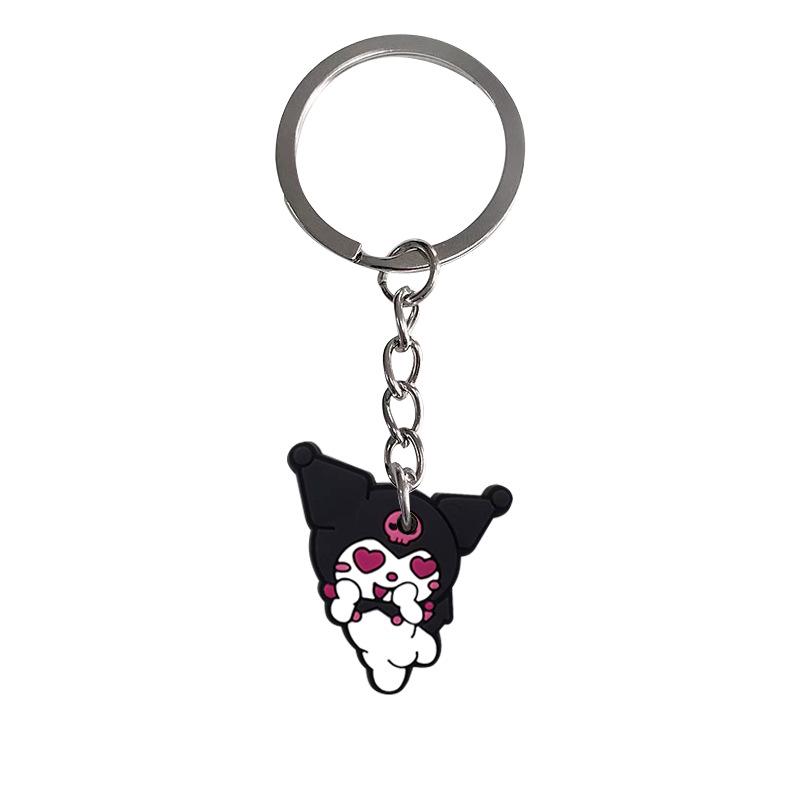 Kuromi PVC Soft Rubber Cartoon Keychain & Backpack Pendant