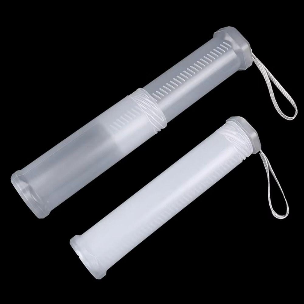 Adjustable Height Telescopic Pen Holder Transparent Cylinder Brush Storage Pen Organizer