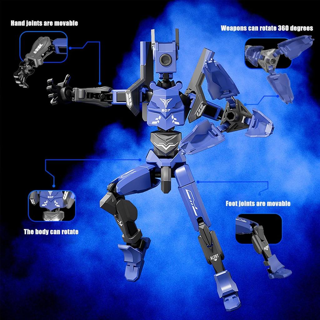 T13 Action Figures, Assembly Completed Action Figure, 5.2 Inch Robo 13 3D Printed Action Figure - The Ultimate Hero for Action-Packed Playtime