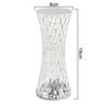 Lampada da tavolo a forma di diamante da 1/2 pezzi, 16 colori, telecomando touch, lampada da tavolo in cristallo, ricaricabile tramite USB, scrivania in acrilico, luce LED per atmosfera