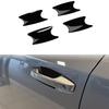 For Nissan Kicks 2024 2025 2026 ABS CarbonFiber Silver Car Door Handle Bowl Pull Cover Door Bowl Sticker Exterior Accessories