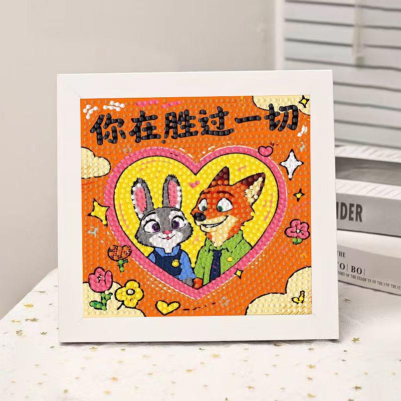 High-End Diamond Painting Diy Van Gogh Starry Sky Cat Creative Handmade Toy Table Decoration Diamond Painting With Frame