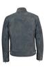 Original Suede Dark Grey Handmade Men's Jacket Leather Zipper Designer Biker Party