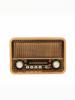 Retro Multi-band Radio with Bluetooth, MP3, Flashlight & Card Slot