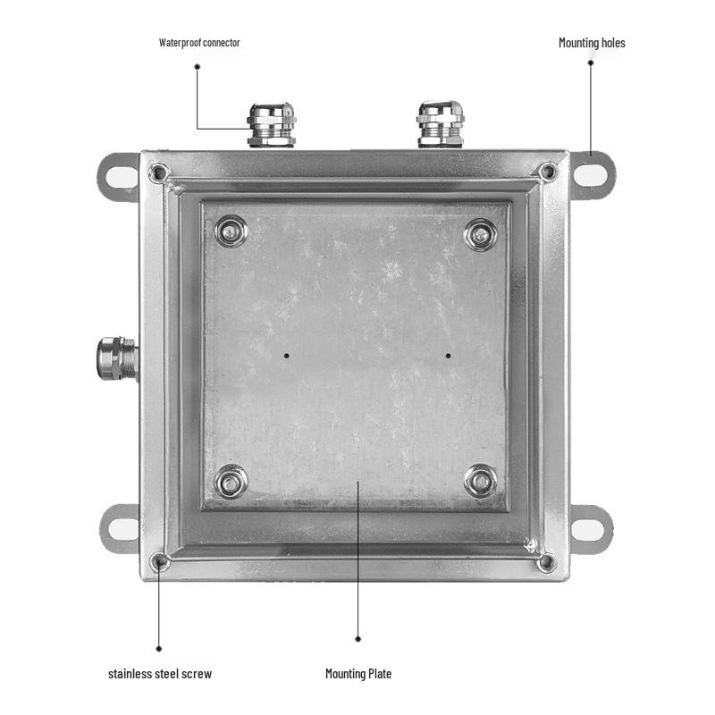 304 & 316L Stainless Steel Waterproof Terminal Junction Box for Outdoor Use