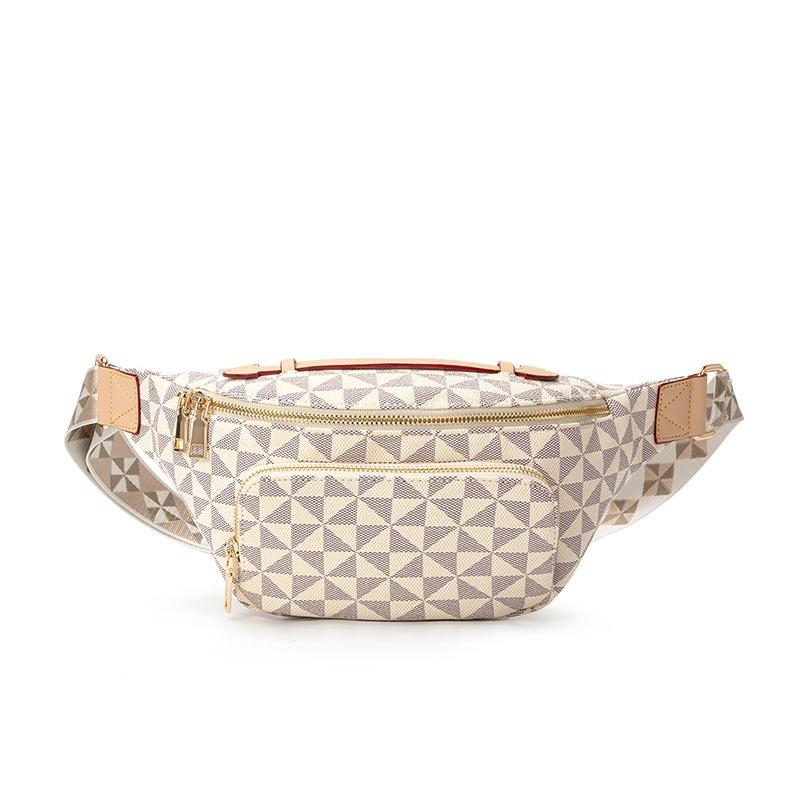 Light Luxury High-end Fashion Fanny Pack Women's Print Retro New Casual Versatile Single Shoulder Dumpling Bag