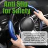3 Pack Anti-Skid Segmented Carbon Fiber Car Steering Wheel Cover Protector Blue