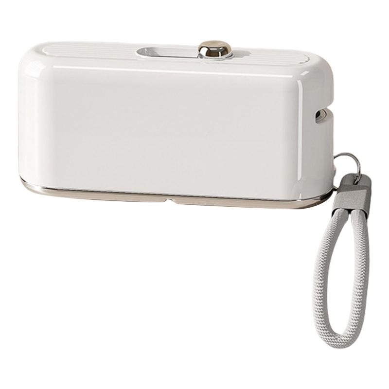 

Refillable Travel Dental Floss Case with Hanging Rope Portable Flosser Sticks Holder Box For Convenient Teeth Hygiene серебряный