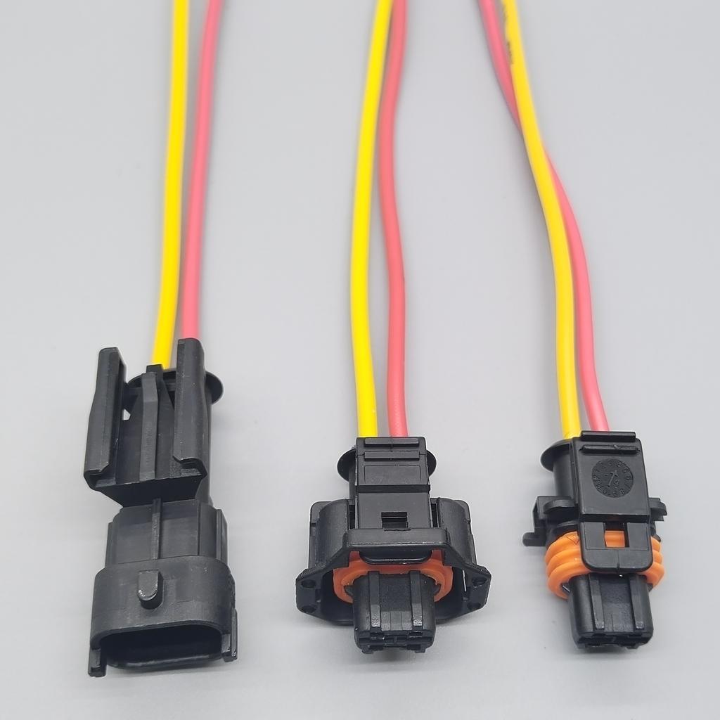 shhworldsea  2pin 3.5mm Fuel Injector Plug 1928403698 Automotive Male and Female Waterproof Connector 936059-1