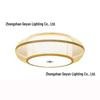 Zen Tea Room Bamboo Art LED Retro Ceiling Light for Homestay or Balcony