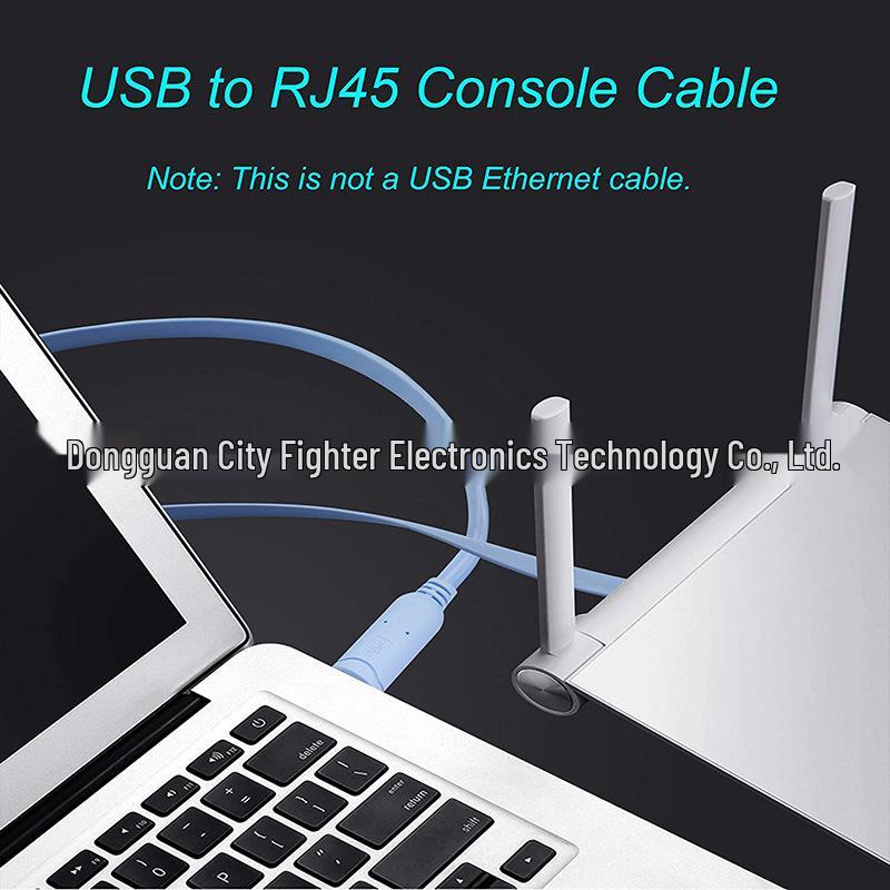 USB To RJ45 Console Cable for Cisco, H3C Router, Switch & Firewall Configuration