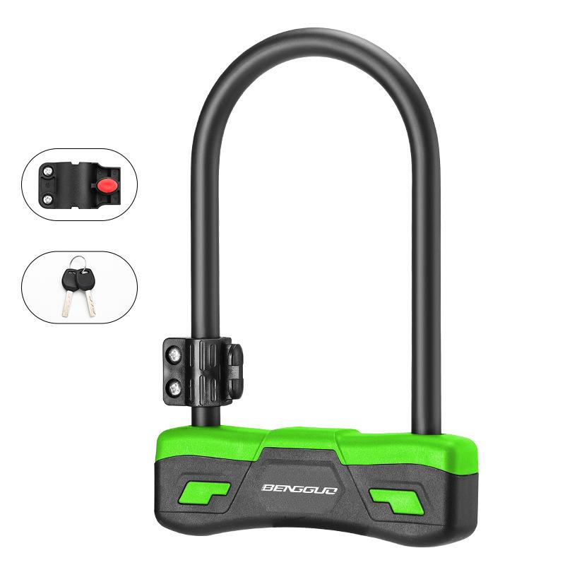 BENGGUO U Shape Anti Theft Lock for Bicycle/Electric Bike/Motorcycle Heavy Duty Alloy Steel Security Lock