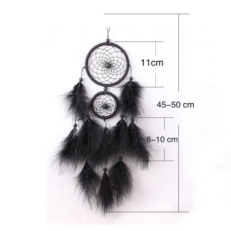 Dream Catcher Wall Decor Boho Feather Hanging Ornament Home Decoration Craft Gift for Bedroom Living Room Balcony Outdoor Car