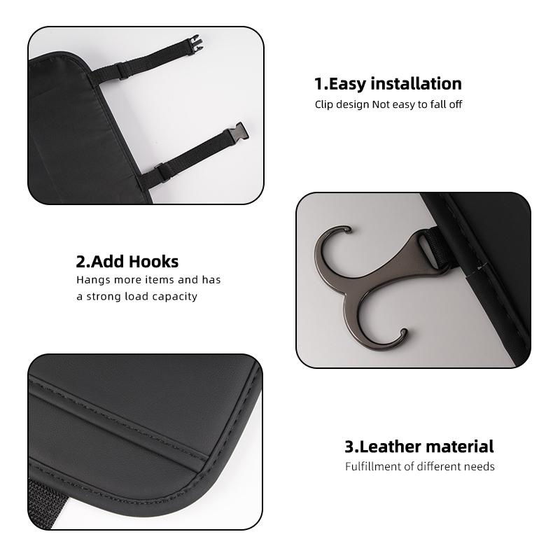 For Nissan Car Seat Organizer Back Storage Bag Rear Anti-wear Pocket J11 J10 Teana J31 Maxima Juke Cube Murano Skyline