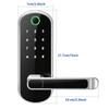 Smart Fingerprint Door Lock App Remote Control Keyless WIFI Digital Touchscreen Lock NFC IP67 Waterproof With 2 IC Cards