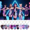 Anime Kpop Girls Necklaces Heart Shape Pendants Anime Rumi Zoey Mira Jewelry Pendant Kpop Fans Gifts