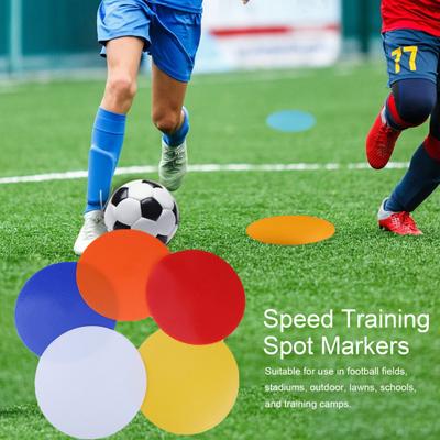 6Pcs 20CM Spot Marker Colorido Antiderrapante PVC Ginásio Atividades de Sala de Aula Dança Futebol Basquete Futebol Esportes Velocidade Agilidade Treinamento Rodada Piso